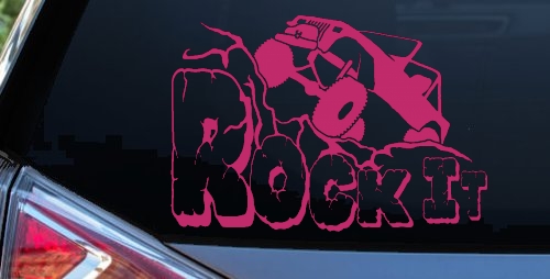 Rock It Rock Crawler Off Road Car or Truck Window Decal Sticker