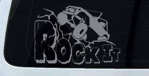 Rock It Rock Crawler Off Road Car or Truck Window Decal Sticker (Telegrey)