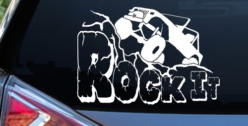 Rock It Rock Crawler Off Road Car or Truck Window Decal Sticker