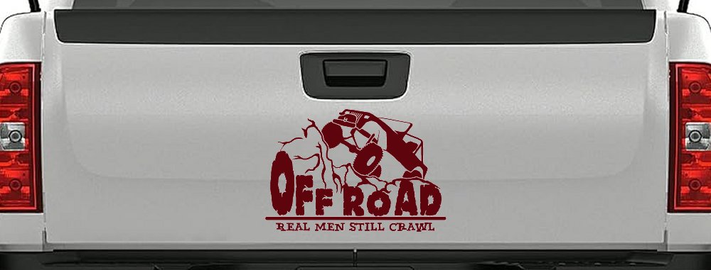 Rock Crawler Real Men Still Crawl Off Road Car or Truck Window Decal Sticker