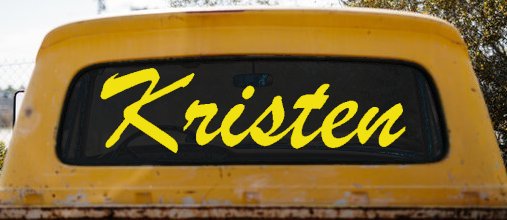 Kristen (Yellow)