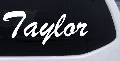 Taylor Car Window Decal Sticker Truck Vinyl (White)