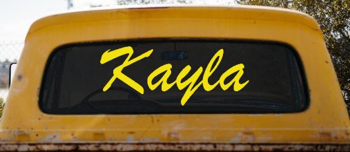Kayla (Yellow)