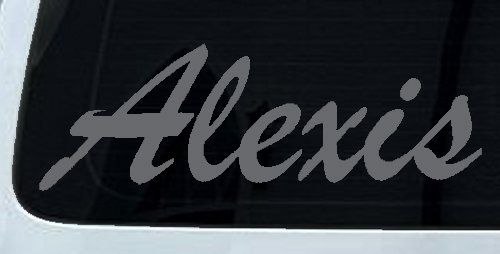 Alexis Car Truck Window Decal Vinyl Sticker Custom Name Personalized (Silver)