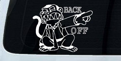 Evil Monkey Back Off (White)