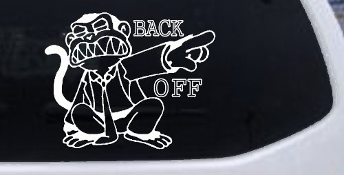 Evil Monkey Back Off (White)