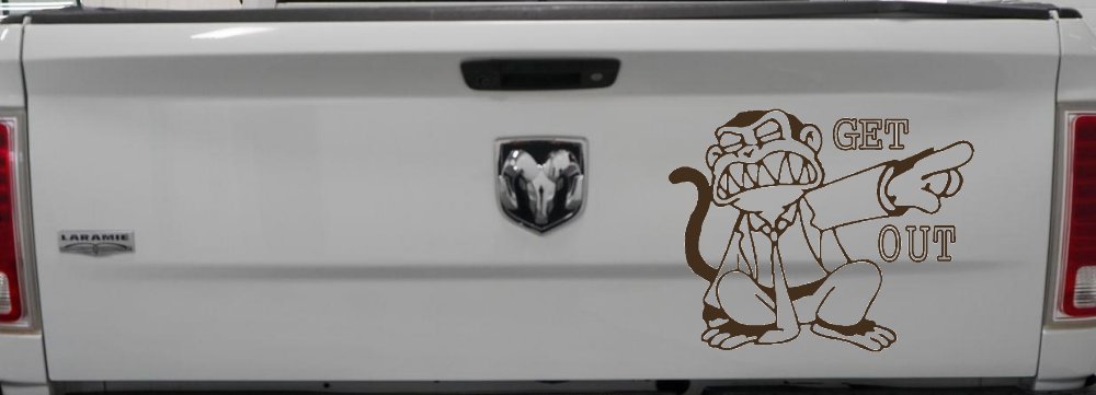 Evil Monkey Get Out (Brown)