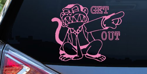 Evil Monkey Get Out (Pink)