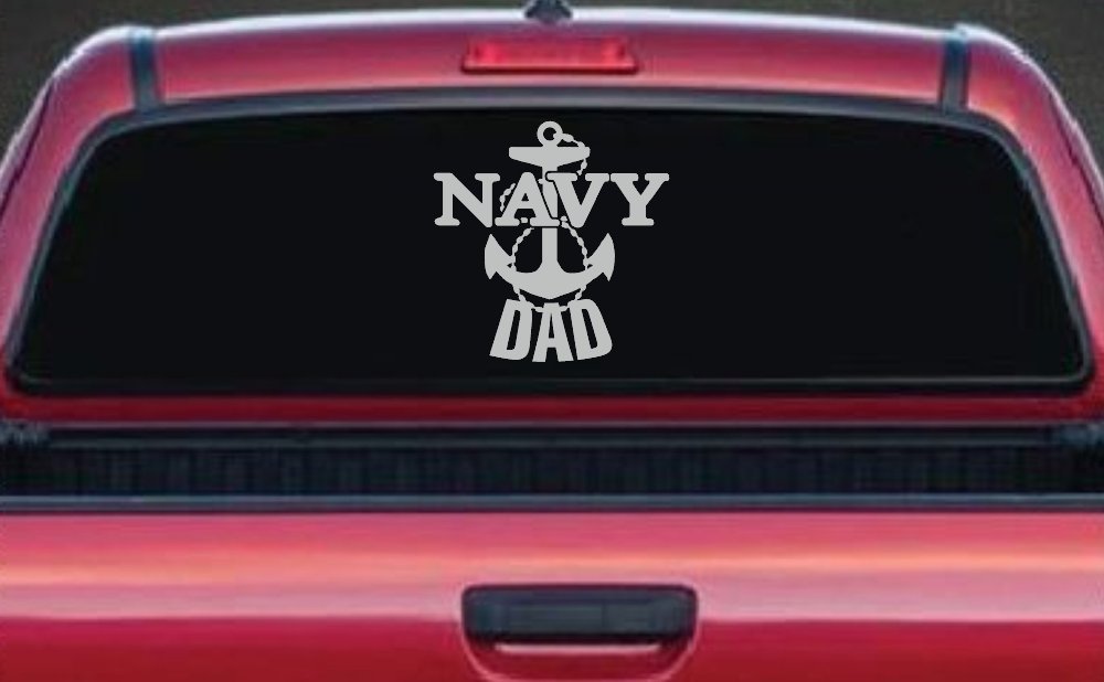 Navy Dad Military Car or Truck Window Decal Sticker