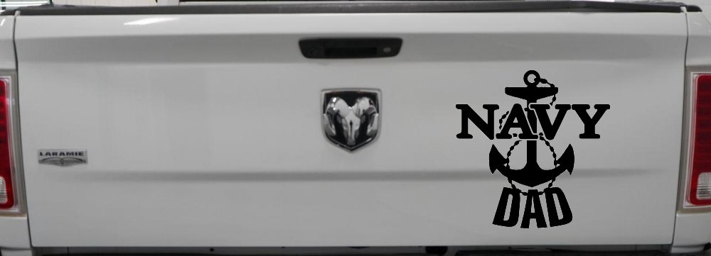 Navy Dad Military Car or Truck Window Decal Sticker