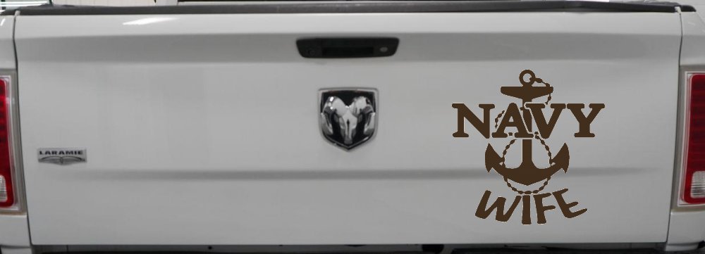 Navy Wife Military Car or Truck Window Decal Sticker
