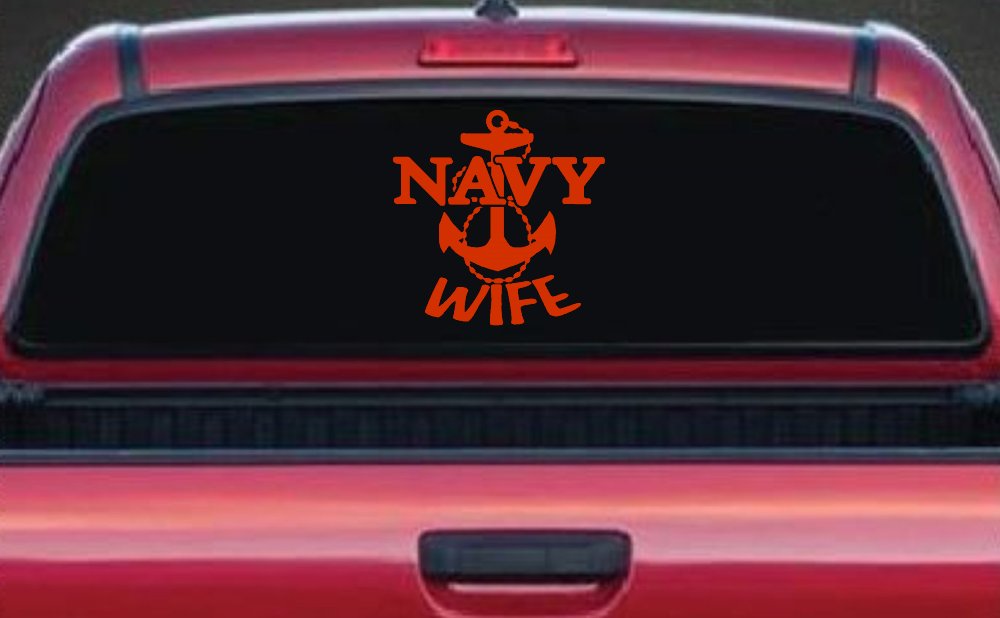 Navy Wife Military Car or Truck Window Decal Sticker