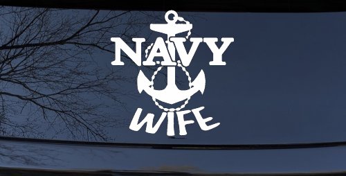 Navy Wife Military Car or Truck Window Decal Sticker