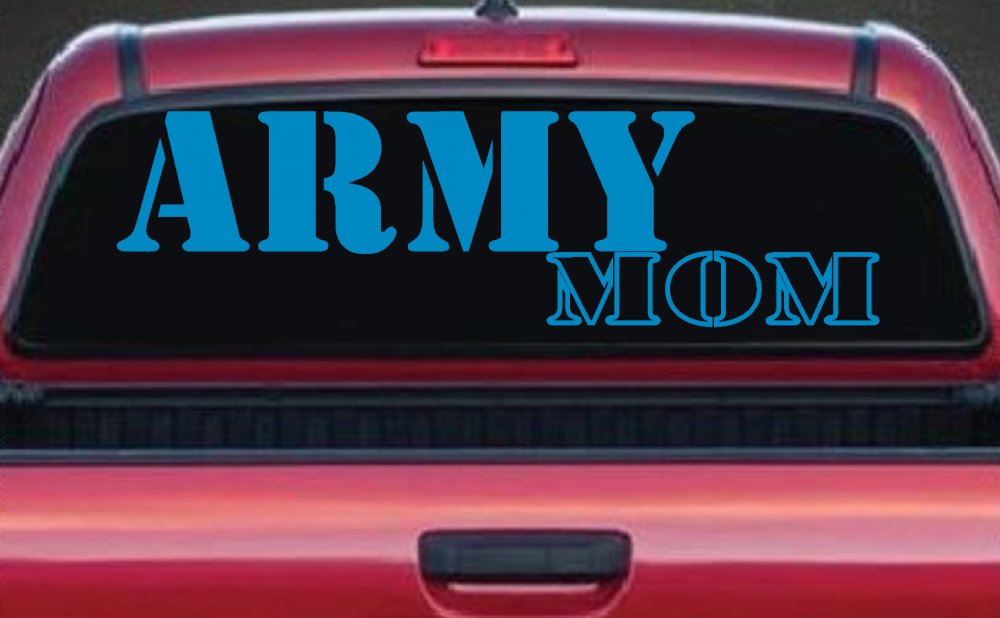 Army Mom Military Car or Truck Window Decal Sticker