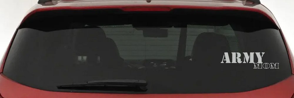 Army Mom Military Car or Truck Window Decal Sticker (Light Gray)