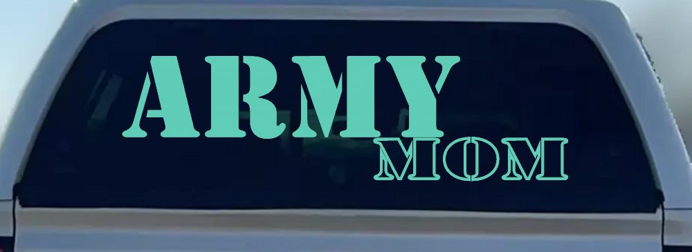 Army Mom Military Car or Truck Window Decal Sticker