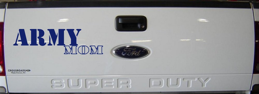 Army Mom Military Car or Truck Window Decal Sticker (Navy)