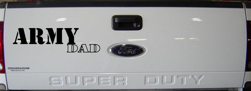 Army Dad Military Car or Truck Window Decal Sticker