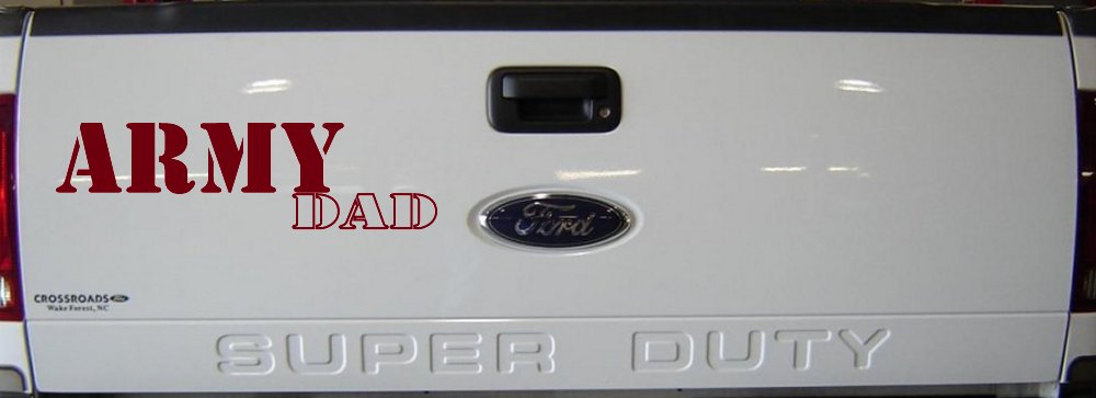 Army Dad Military Car or Truck Window Decal Sticker (Burgundy)