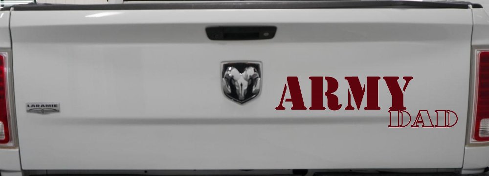 Army Dad Military Car or Truck Window Decal Sticker