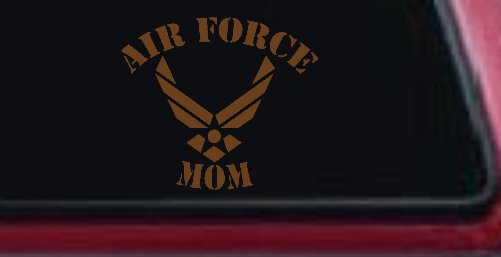 Air Force Mom Military Car or Truck Window Decal Sticker (Copper)