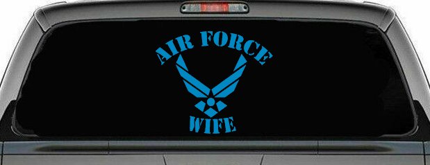 Air Force Wife Military Car or Truck Window Decal Sticker