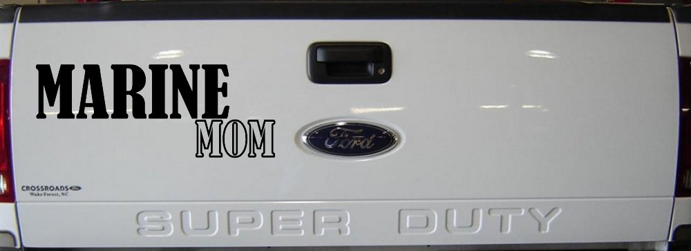 Marine Mom Military Car or Truck Window Decal Sticker