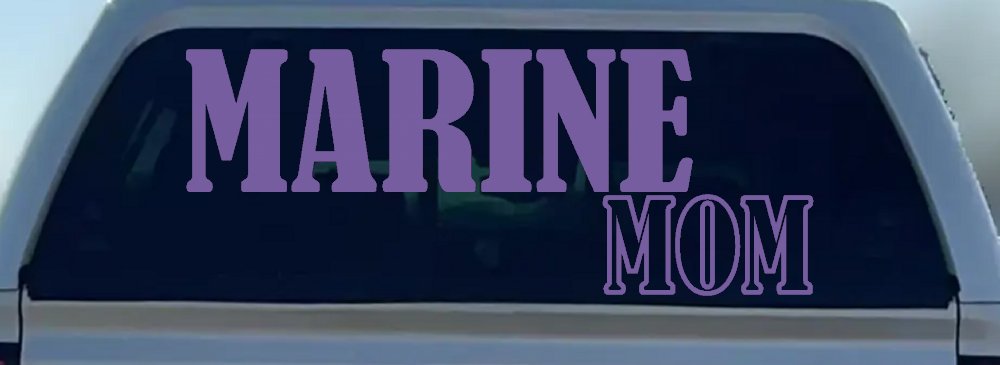 Marine Mom Military Car or Truck Window Decal Sticker