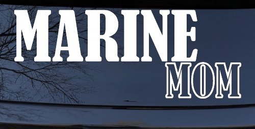 Marine Mom Military Car or Truck Window Decal Sticker