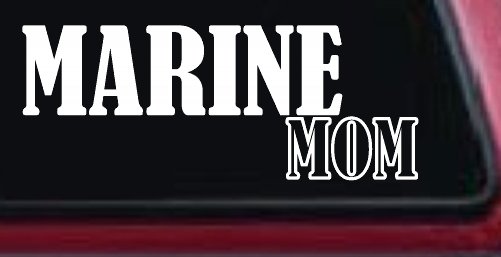 Marine Mom Military Car or Truck Window Decal Sticker