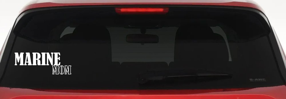Marine Mom Military Car or Truck Window Decal Sticker