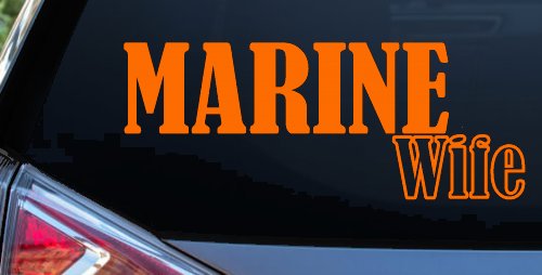 Marine Wife Military Car or Truck Window Decal Sticker