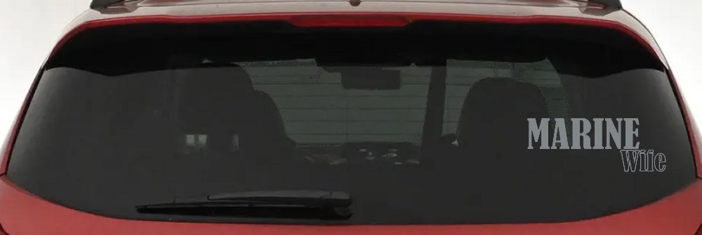 Marine Wife Decal - Military Car Truck Window Vinyl Sticker (Telegrey)