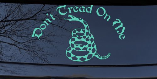 Gadsden Flag Don't Tread On Me Guns and Freedom Car or Truck Window Decal Sticker