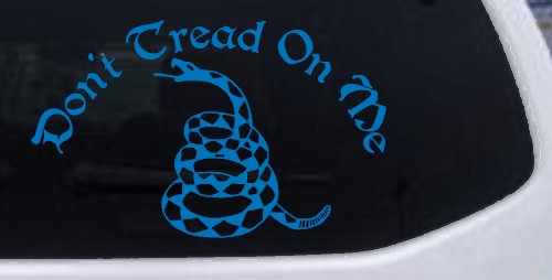 Gadsden Flag Don't Tread On Me Guns and Freedom Car or Truck Window Decal Sticker