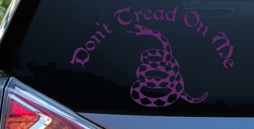 Gadsden Flag Don't Tread On Me Guns and Freedom Car or Truck Window Decal Sticker