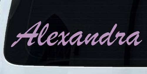 Alexandra Custom Car Truck Window Vinyl Decal Sticker Personalized Name (Lilac)