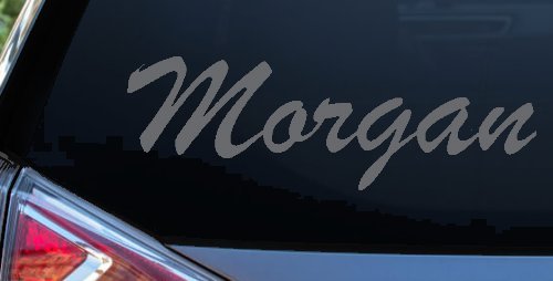 Morgan Car Truck Window Vinyl Decal Sticker Auto Accessory (Silver)