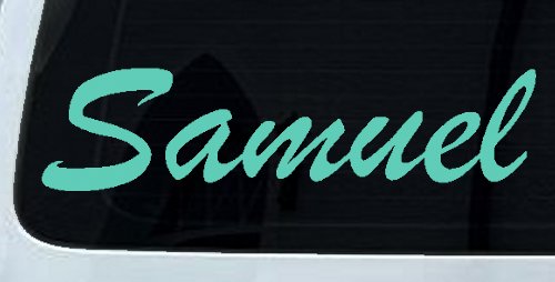 Samuel Window Decal for Cars Trucks - Personalized Vinyl Sticker (Mint)