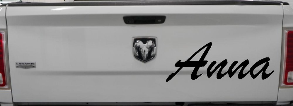 Anna Car Truck Window Decal Sticker Personalized Vinyl Graphic (Black)