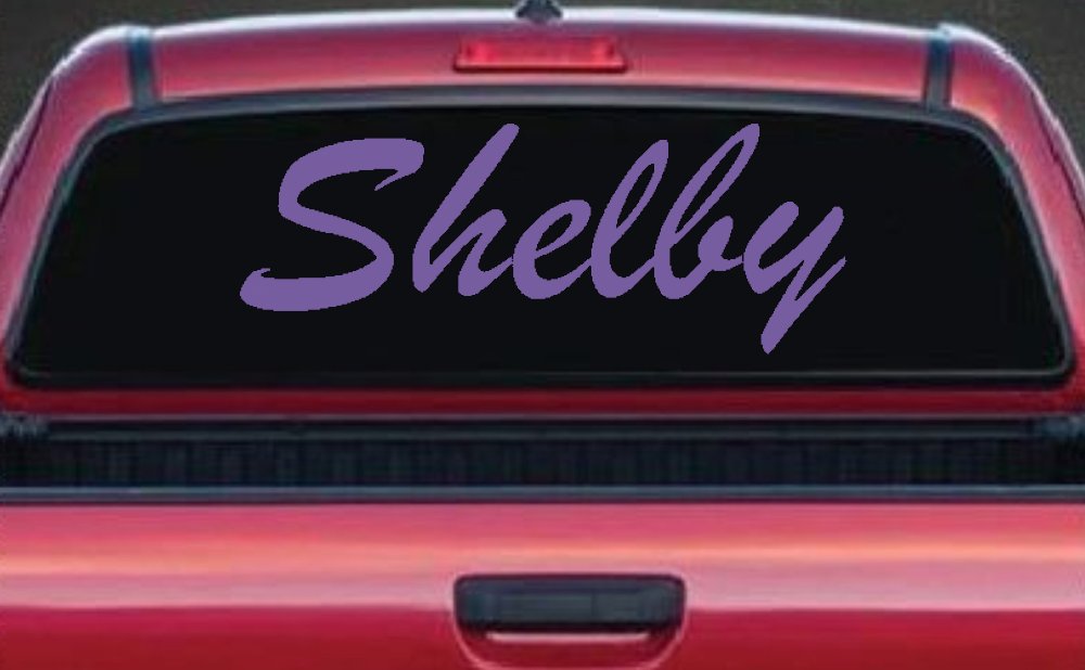 Shelby Car Truck Window Decal Sticker - Vinyl Quality Graphics (Purple)