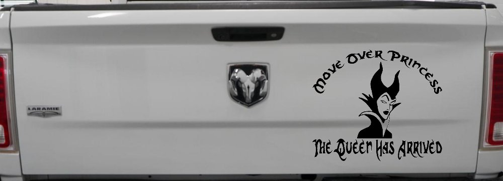 Move Over Princesses The Queen Has Arrived Car or Truck Vinyl Window Decal Sticker (Black)