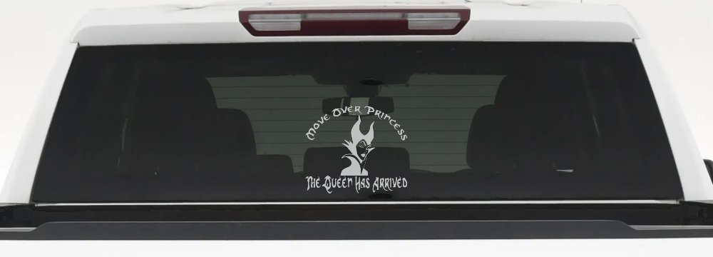 Move Over Princesses The Queen Has Arrived Funny Car or Truck Window Decal Sticker