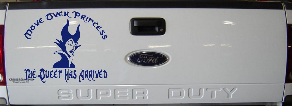 Move Over Princesses The Queen Has Arrived Funny Car or Truck Window Decal Sticker