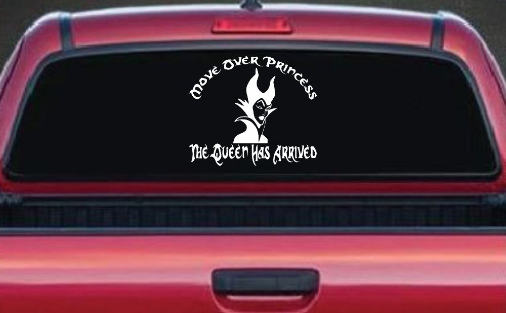 Move Over Princesses The Queen Has Arrived Funny Car or Truck Window Decal Sticker