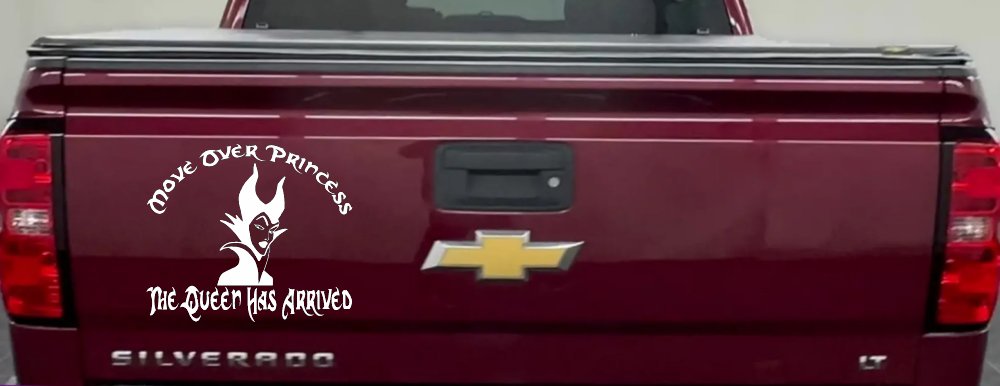 Move Over Princesses The Queen Has Arrived Funny Car or Truck Window Decal Sticker