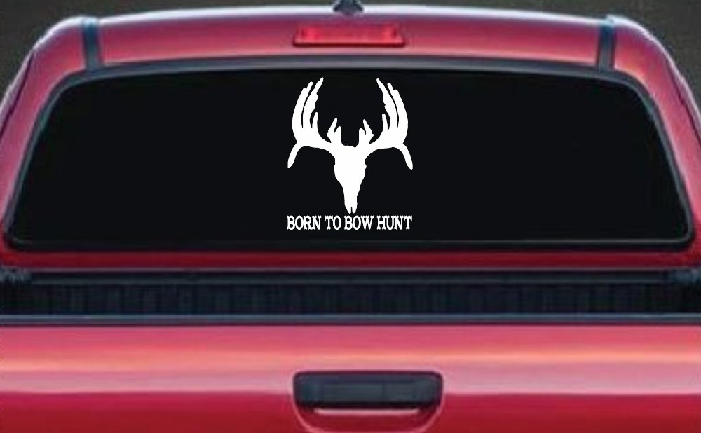 Born To Bow Hunt Deer Hunting Car or Truck Window Decal Sticker