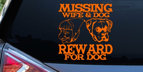 Missing Wife and Dog Reward For Dog (Orange)
