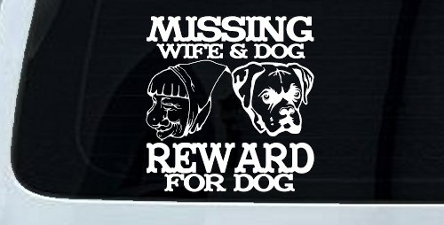 Missing Wife and Dog Reward For Dog (White)