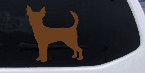 Chihuahua Dog Car or Truck Window Decal Sticker (Copper)